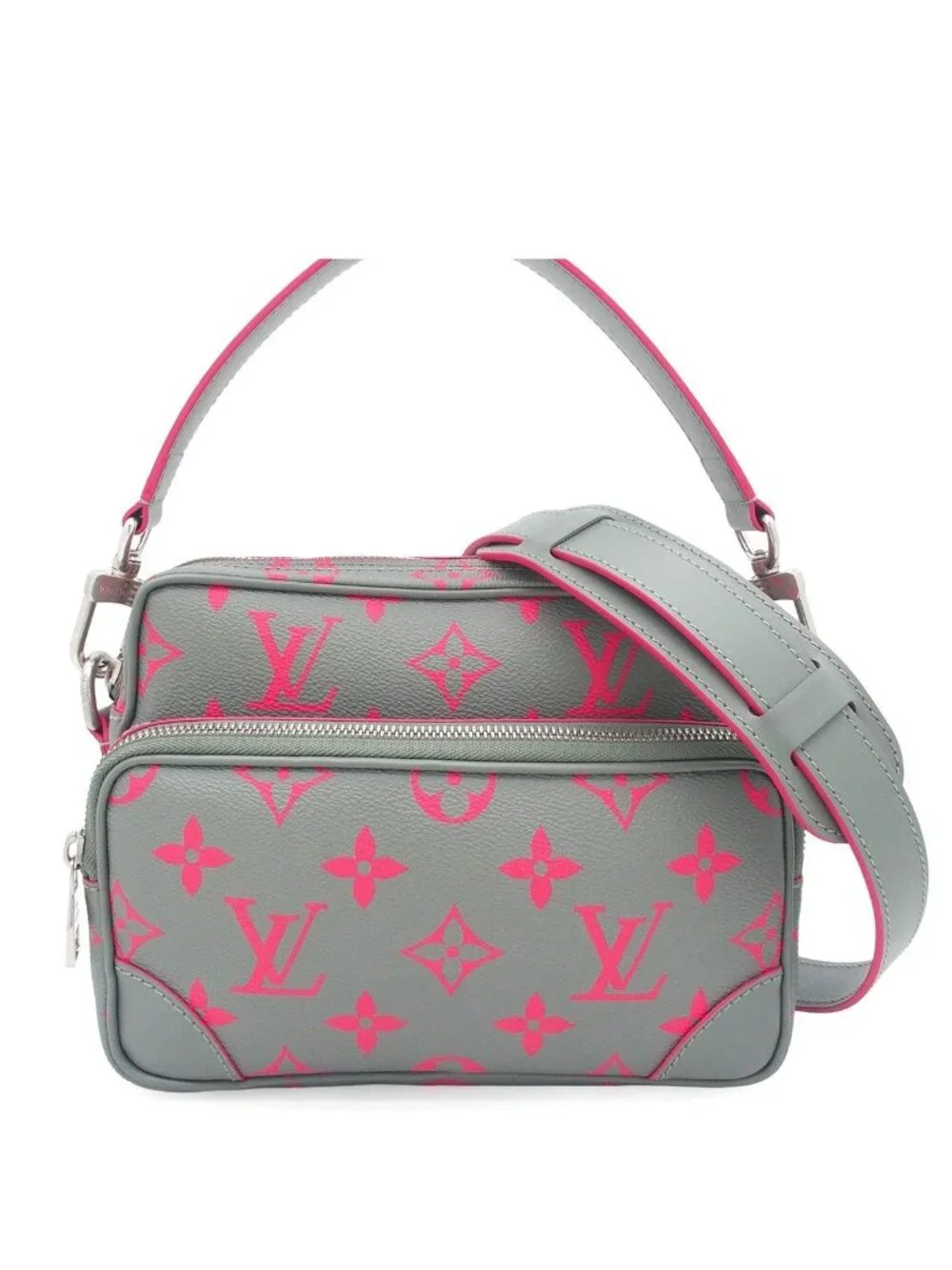Louis Vuitton Nile Gray Pink Monogram Glow 2-Way Shoulder Bag